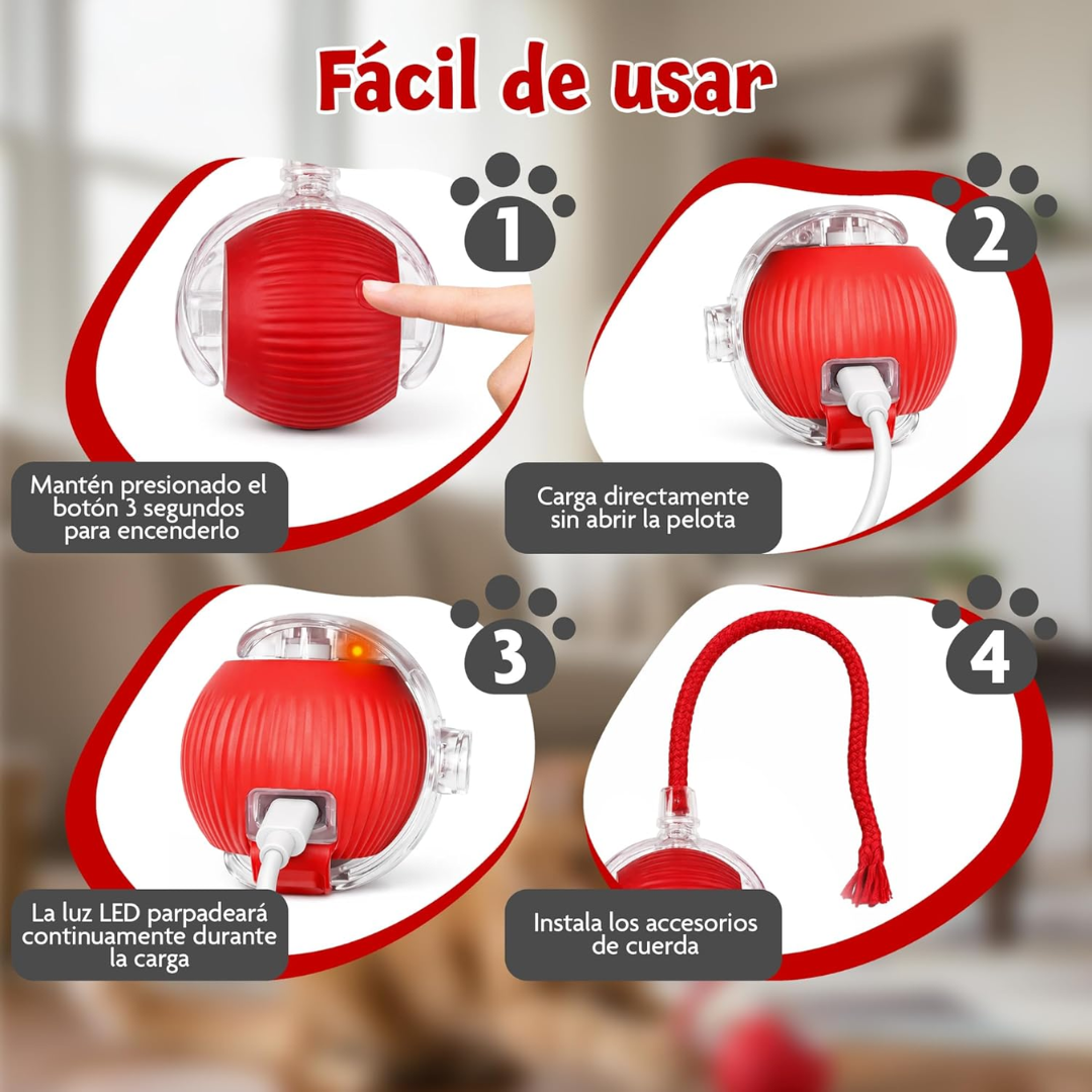 Pelota inteligente para mascotas